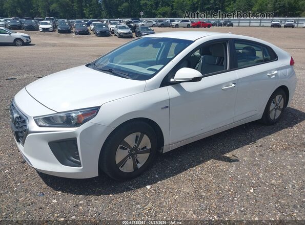 KMHC65LC5LU220256 2020 HYUNDAI IONIQ HYBRID White Առջևի ձախ երեք քառորդ տեսարան