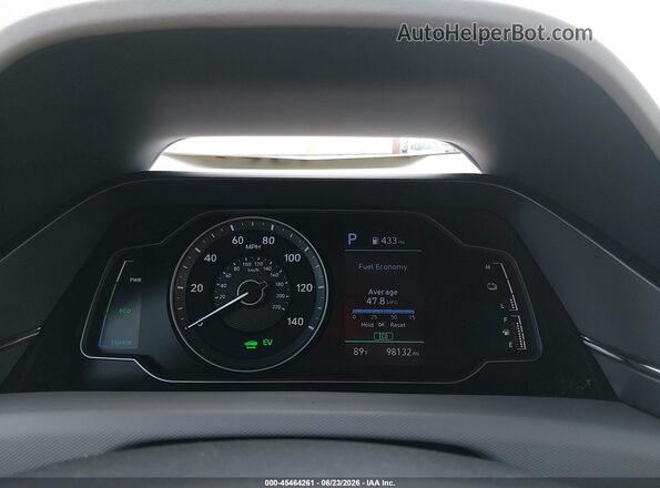 KMHC65LC5LU221875 2020 HYUNDAI IONIQ HYBRID Серый Вид задних сидений