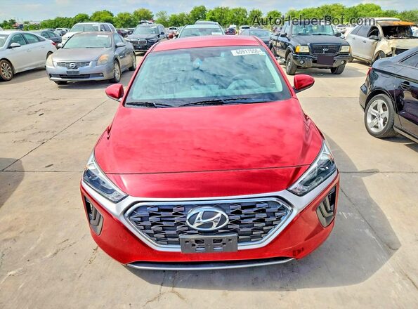 KMHC65LC5LU229278 2020 HYUNDAI IONIQ Red წინა ხედი