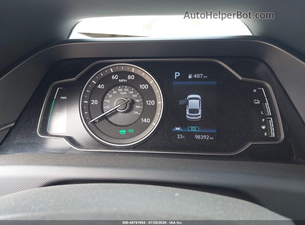 KMHC65LC5MU245806 2021 HYUNDAI IONIQ HYBRID Black Հետևի նստատեղերի տեսք