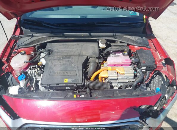 KMHC65LC5NU268844 2022 HYUNDAI IONIQ HYBRID Red Widok z tyłu