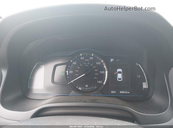 KMHC65LC6JU076102 2018 HYUNDAI IONIQ HYBRID Silver Widok tylnych siedzeń