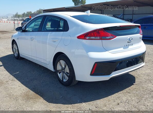 KMHC65LC6JU083051 2018 HYUNDAI IONIQ HYBRID White Задня ліва чверть