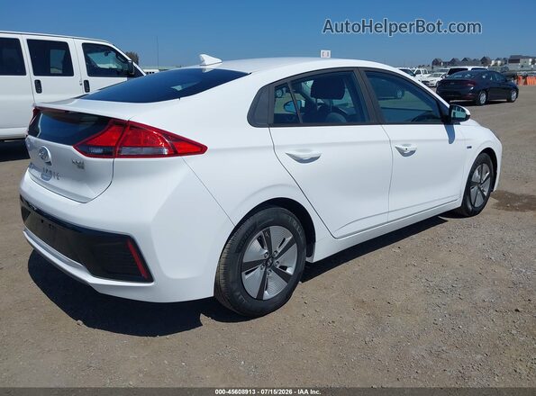 KMHC65LC6JU083051 2018 HYUNDAI IONIQ HYBRID White Задня права чверть