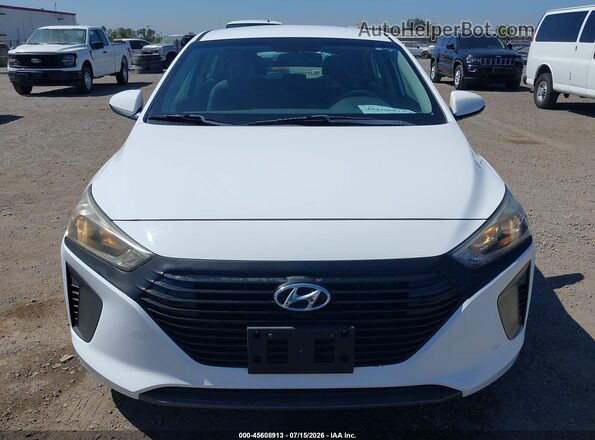 KMHC65LC6JU083051 2018 HYUNDAI IONIQ HYBRID White Вид щитка приладів