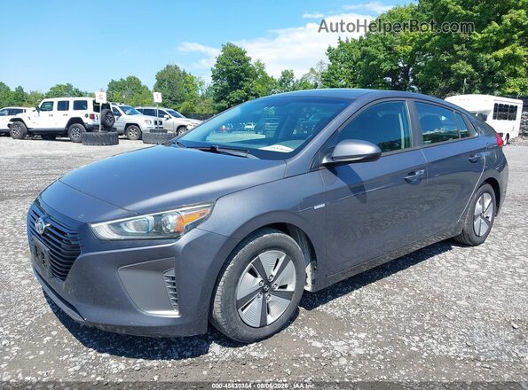 KMHC65LC6JU101127 2018 HYUNDAI IONIQ HYBRID Gray Передня ліва чверть