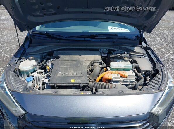 KMHC65LC6JU101127 2018 HYUNDAI IONIQ HYBRID Gray Вид ззаду