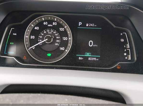 KMHC65LC6LU221450 2020 HYUNDAI IONIQ HYBRID Серый Вид задних сидений