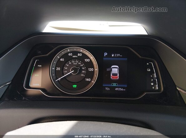 KMHC65LC6MU249217 2021 HYUNDAI IONIQ HYBRID White უკანა სავარძლების ხედი