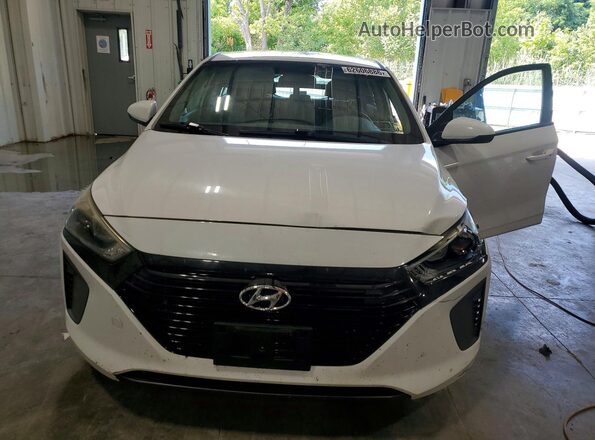 KMHC65LC7HU036833 2017 HYUNDAI IONIQ White წინა ხედი