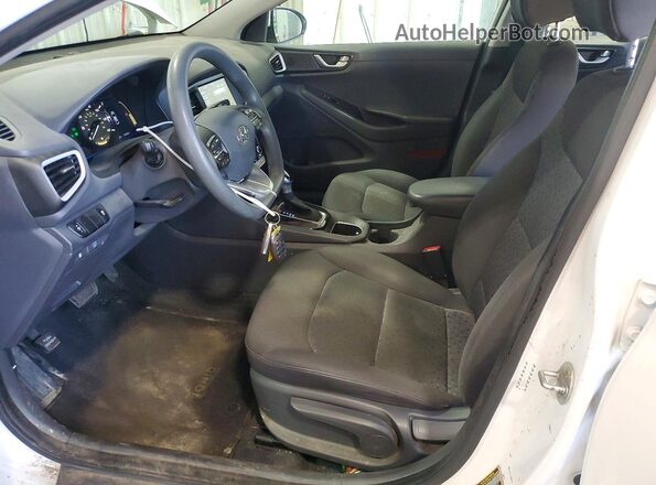 KMHC65LC7HU036833 2017 HYUNDAI IONIQ White წინა სალონის ხედი