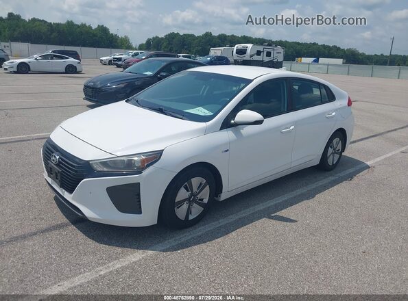 KMHC65LC7JU076318 2018 HYUNDAI IONIQ HYBRID White Przód lewy