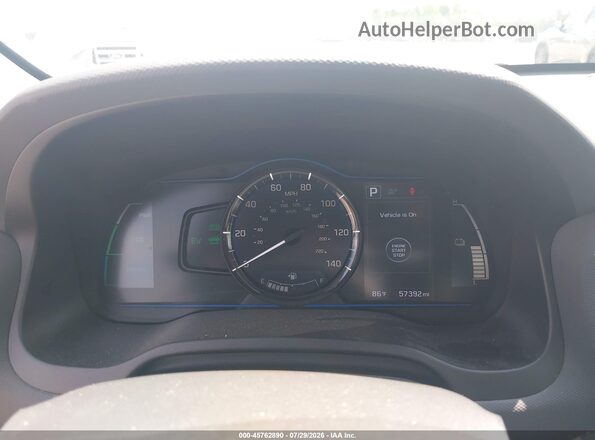 KMHC65LC7JU076318 2018 HYUNDAI IONIQ HYBRID White Widok tylnych siedzeń