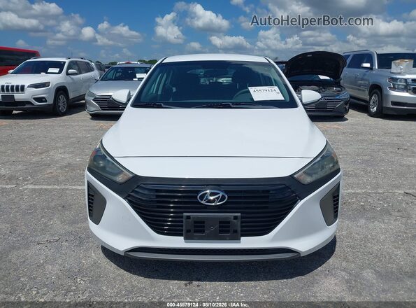 KMHC65LC7JU100715 2018 HYUNDAI IONIQ HYBRID White Вид щитка приладів