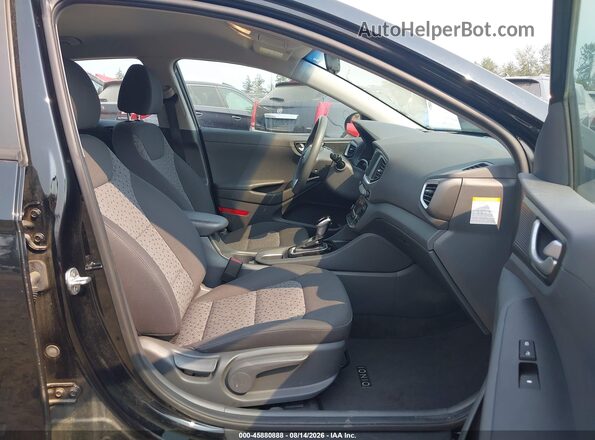 KMHC65LC7KU159507 2019 HYUNDAI IONIQ HYBRID Black Widok wnętrza z przodu