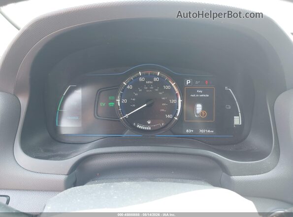 KMHC65LC7KU159507 2019 HYUNDAI IONIQ HYBRID Black Widok tylnych siedzeń