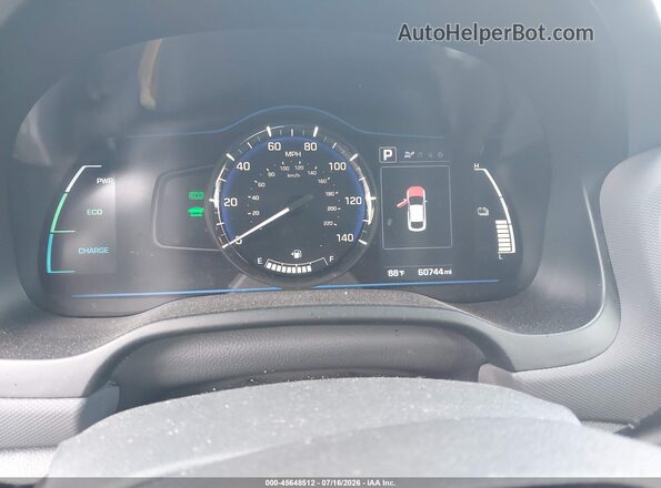 KMHC65LC7KU160043 2019 HYUNDAI IONIQ HYBRID White Հետևի նստատեղերի տեսք