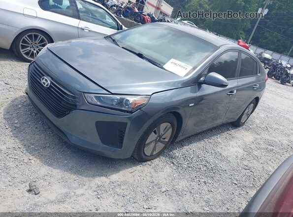 KMHC65LC7KU168367 2019 HYUNDAI IONIQ HYBRID Серый Передняя левая четверть