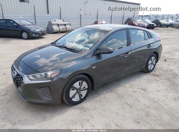 KMHC65LC7LU219688 2020 HYUNDAI IONIQ HYBRID Gray Առջևի ձախ երեք քառորդ տեսարան
