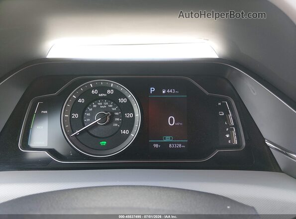 KMHC65LC7LU219688 2020 HYUNDAI IONIQ HYBRID Gray Հետևի նստատեղերի տեսք