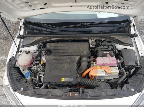 KMHC65LC7LU232554 2020 HYUNDAI IONIQ HYBRID White უკანა ხედი