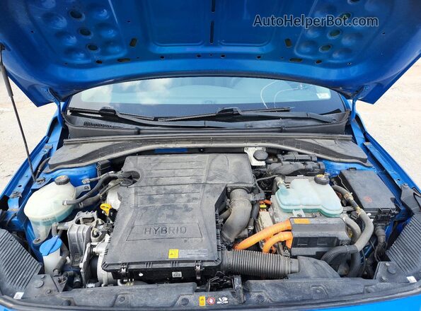 KMHC65LC8HU022150 2017 HYUNDAI IONIQ Синий Вид подкапотного пространства