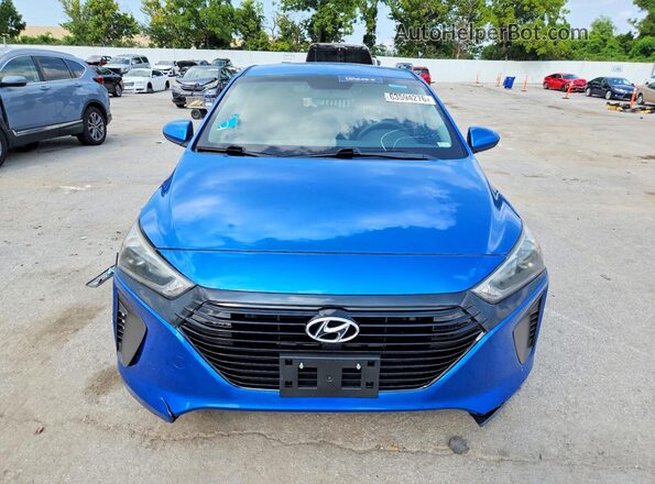 KMHC65LC8HU022150 2017 HYUNDAI IONIQ Синий Вид сзади