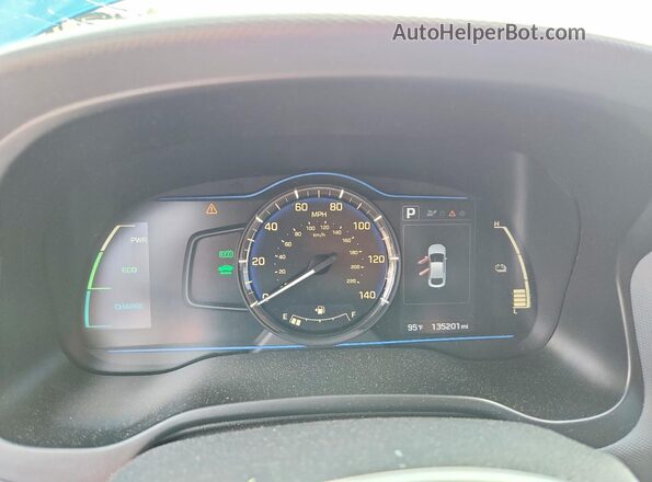 KMHC65LC8HU022150 2017 HYUNDAI IONIQ Синий Вид задних сидений