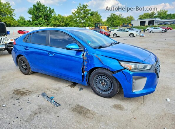 KMHC65LC8HU022150 2017 HYUNDAI IONIQ Синий Передняя правая четверть