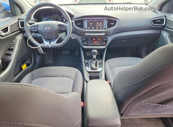 KMHC65LC8HU022150 2017 HYUNDAI IONIQ Синий Вид щитка приборов