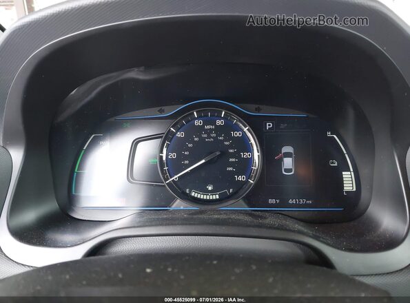 KMHC65LC8JU075159 2018 HYUNDAI IONIQ HYBRID Silver უკანა სავარძლების ხედი