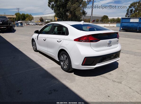KMHC65LC8KU107027 2019 HYUNDAI IONIQ HYBRID White Задня ліва чверть