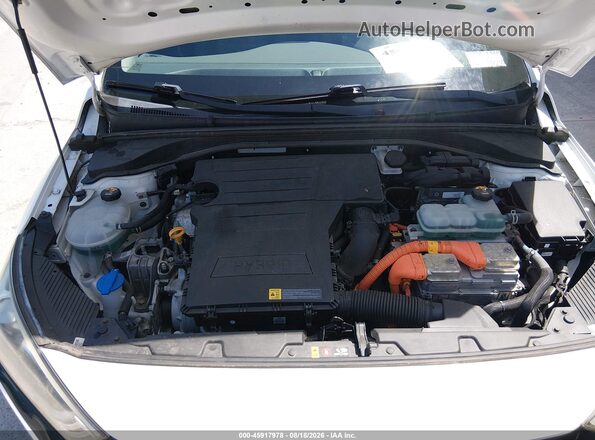 KMHC65LC8KU107027 2019 HYUNDAI IONIQ HYBRID White Вид ззаду