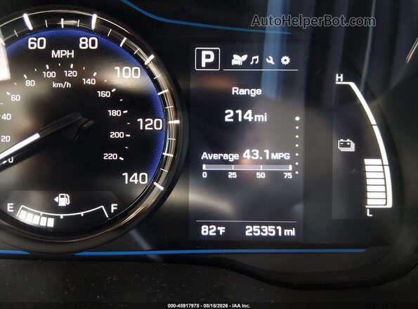 KMHC65LC8KU107027 2019 HYUNDAI IONIQ HYBRID White 
