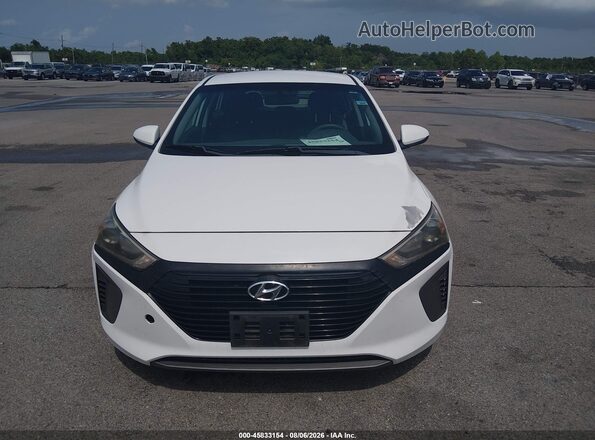 KMHC65LC8KU158818 2019 HYUNDAI IONIQ HYBRID White წინა ხედი