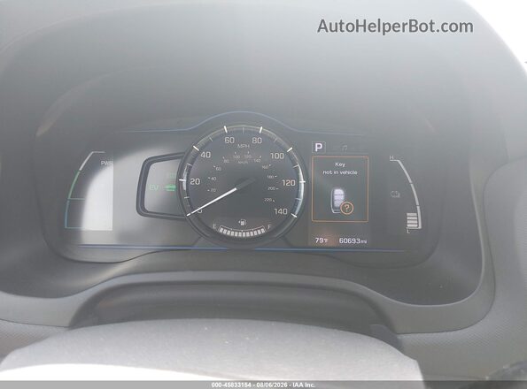 KMHC65LC8KU158818 2019 HYUNDAI IONIQ HYBRID White უკანა სავარძლების ხედი