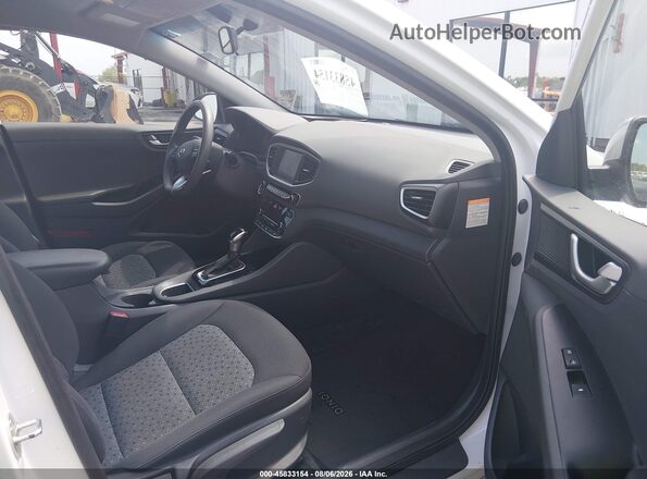 KMHC65LC8KU158818 2019 HYUNDAI IONIQ HYBRID White წინა სალონის ხედი