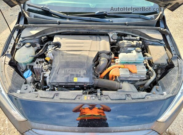 KMHC65LC8KU171259 2019 HYUNDAI IONIQ Black Вид задньої частини салону