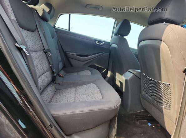 KMHC65LC8KU171259 2019 HYUNDAI IONIQ Black Вид задніх сидінь