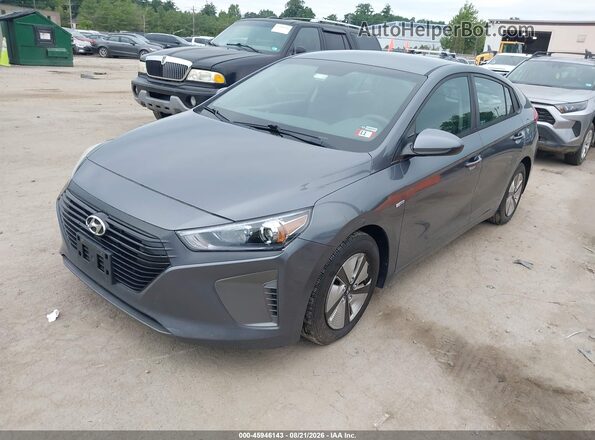 KMHC65LC8KU178941 2019 HYUNDAI IONIQ HYBRID Серый Передняя левая четверть