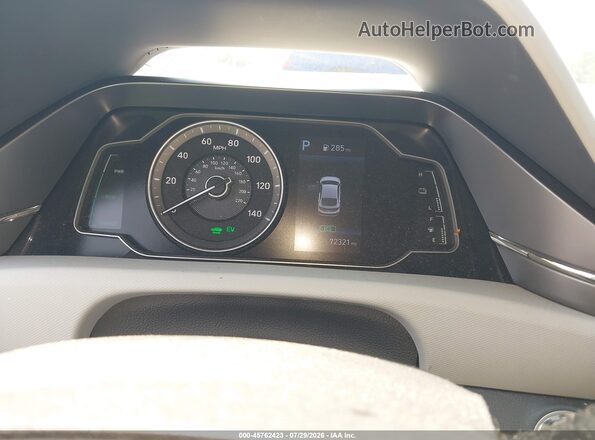 KMHC65LC8LU219098 2020 HYUNDAI IONIQ HYBRID White უკანა სავარძლების ხედი
