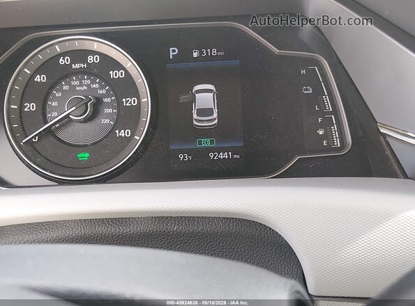 KMHC65LC8LU220042 2020 HYUNDAI IONIQ HYBRID Black 