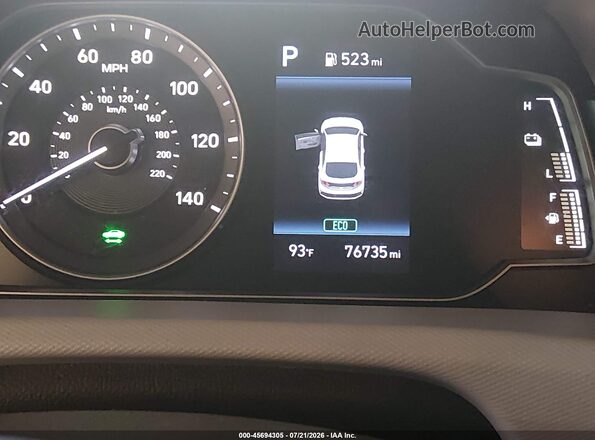 KMHC65LC8LU220283 2020 HYUNDAI IONIQ HYBRID White 