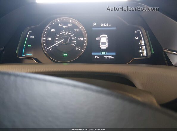 KMHC65LC8LU220283 2020 HYUNDAI IONIQ HYBRID White Widok tylnych siedzeń