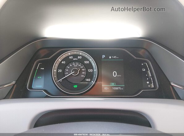 KMHC65LC8LU221823 2020 HYUNDAI IONIQ HYBRID Gray Rear seats view