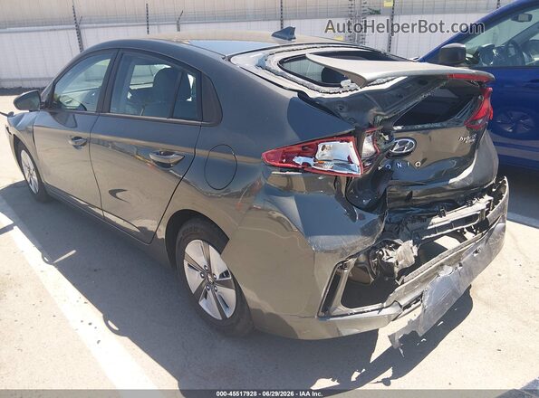 KMHC65LC8MU247307 2021 HYUNDAI IONIQ HYBRID Gray Задня ліва чверть