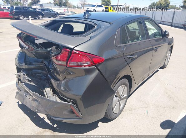 KMHC65LC8MU247307 2021 HYUNDAI IONIQ HYBRID Gray Задня права чверть