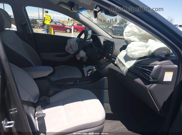 KMHC65LC8MU247307 2021 HYUNDAI IONIQ HYBRID Gray Вид салону спереду