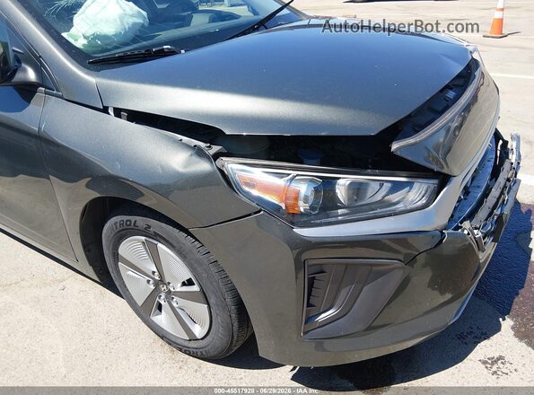 KMHC65LC8MU247307 2021 HYUNDAI IONIQ HYBRID Gray Вид задньої частини салону