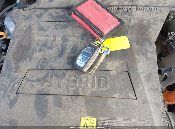 KMHC65LC9JU076482 2018 HYUNDAI IONIQ HYBRID Gray Առջևի վահանակի տեսք